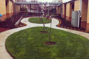 Designed landscape for retirement home